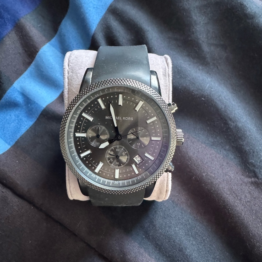 Black Michael Kors watch. Gum band.